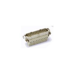Insert HE, Raccordement à ressort, mâle, 24 pin, 16A, Polycarbonate, 24B|48B 